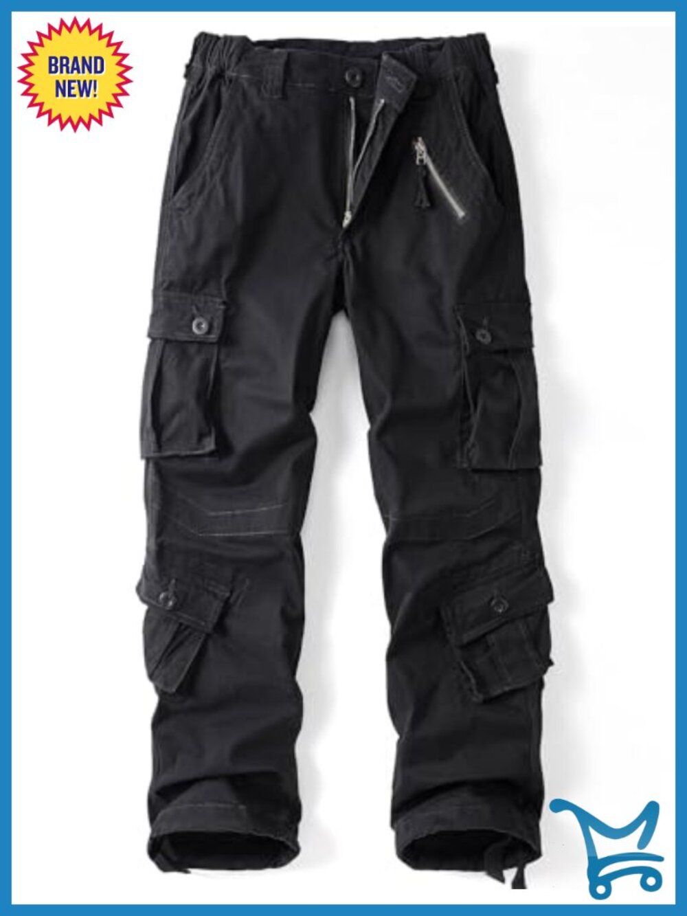 Camo Cargo Pants Women Casual Work Ripstop Hiking Pants 9 Pockets